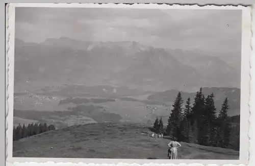 (F7559) Orig. Foto Allgäu, Abstieg zur Ostlerhütte 1942