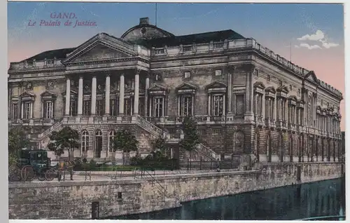 (51002) AK Gand (Gent), Le Palais de Justice, 1917