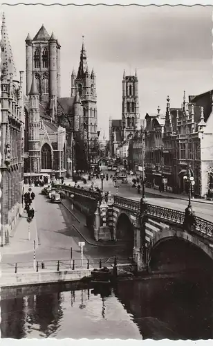 (53766) Foto AK Gent, Gand, St. Michielshelling, nach 1945