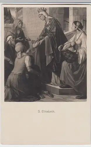 (51149) Foto AK Gemälde v. H. Holfmann: S. Elisabeth, vor 1945