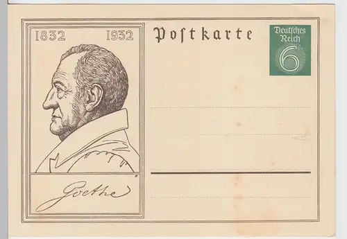 (111271) Motiv-Ganzsache Goethe 1832 - 1932