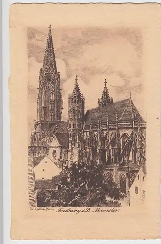 (96075) Künstler AK Carl Jander, Freiburg, Breisgau, Münster, vor 1945
