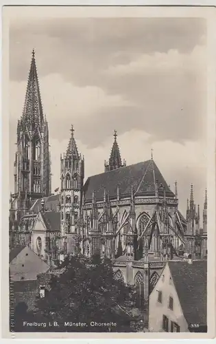 (96074) Foto AK Freiburg, Breisgau, Münster, Chorseite 1930