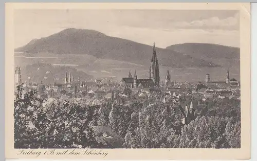 (92876) AK Freiburg i.B., Ansicht m. Schönberg, vor 1945