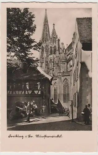 (79569) Foto AK Freiburg im Breisgau, Münsterwinkel, vor 1945