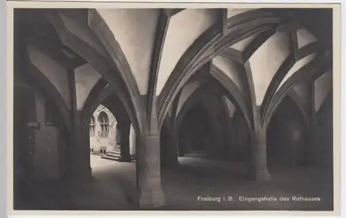 (4454) Foto AK Freiburg im Breisgau, Rathaus, Eingangshalle 1920er