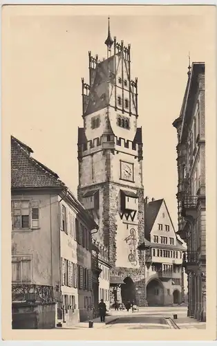 (115943) Foto AK Freiburg i.Br., Schwabentor 1951