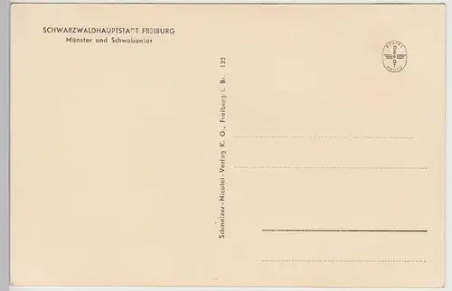 (114019) Foto AK Freiburg im Breisgau, Münster, Schwabentor