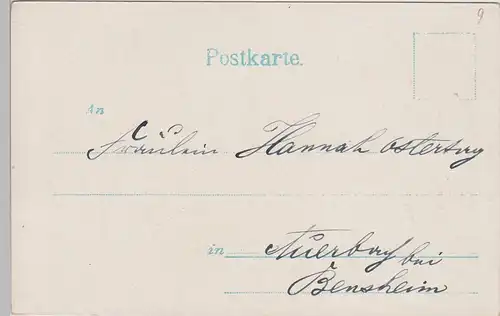 (109795) AK Gruß aus Freiburg im Breisgau, Kaiserstraße, Golddruck, bis 1905