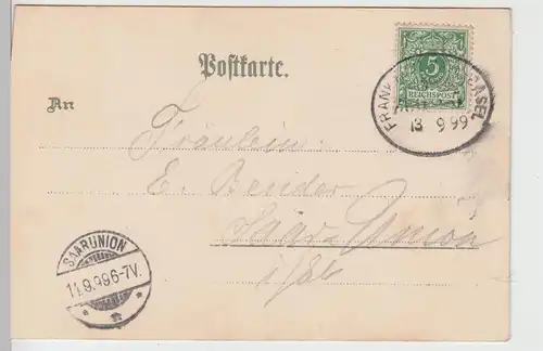 (108791) Künstler AK Gruß aus Freiburg im Breisgau, Wochenmarkt, Bahnpost 1899