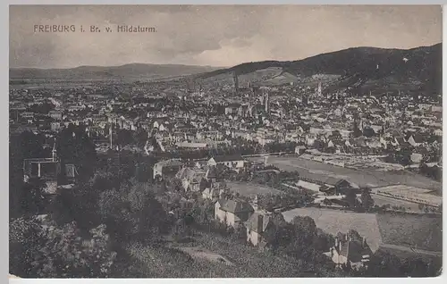 (104344) AK Freiburg i.Br., Gesamtansicht vom Hildaturm, 1910/20er