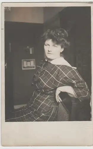 (80203) orig. Foto junge Frau Frida Kiesel, Hamburg 1914