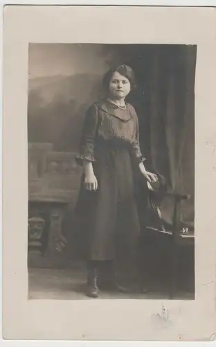 (73175) orig. Foto Kabinettfoto junge Frau Helene Wenzel, 1919