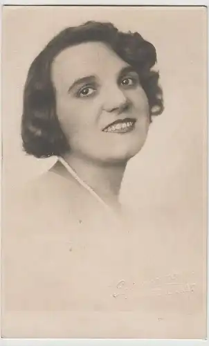 (68902) orig. Foto Porträt junge Frau, Fotograf Zagreb 1930