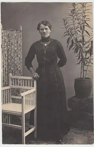 (46365) orig. Foto Kabinettfoto Dame, vor 1945