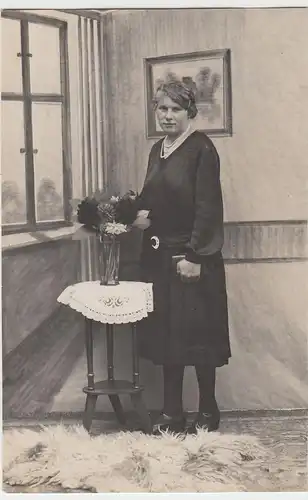 (46343) Foto AK junge Frau (23), Kabinettfoto 1928