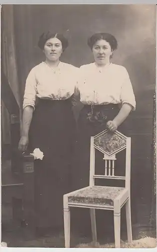 (46319) orig. Foto Kabinettfoto zwei junge Damen, vor 1945