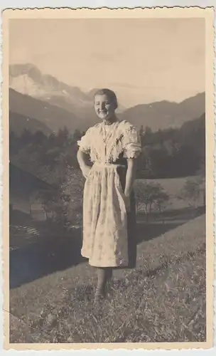 (43897) orig. Foto junge Frau Annemarie in Berchtesgaden 1936