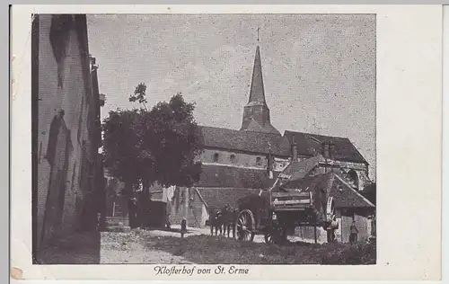(97660) AK St Erme, Kirche, église, Klosterhof, 1. WK, Feldpost 1915