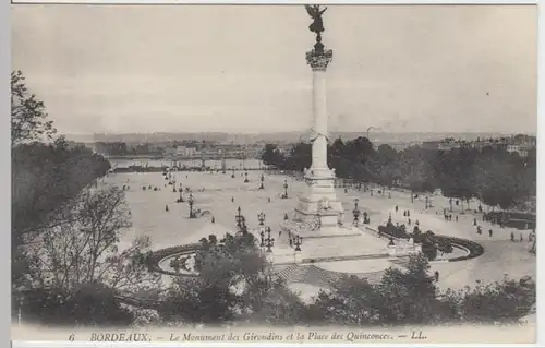 (9437) AK Bordeaux, Denkmal der Girondisten, vor 1945