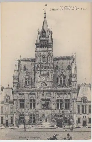(7666) AK Compiegne, Rathaus, vor 1945