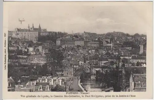 (7563) AK Poitiers, Panorama, vor 1945