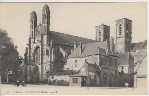 (6087) AK Laon, St. Martin Kirche, vor 1945