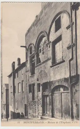 (50999) AK Montferrand, Maison de l'Elephant, vor 1945