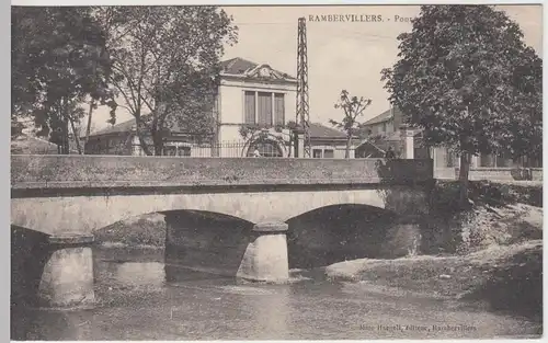 (48629) AK Rambervillers, Pont, Brücke, vor 1945