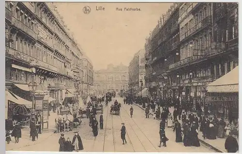 (37440) AK Lille, Rue Faidherbe, Feldpost 1916