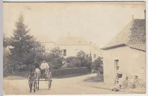 (36728) Foto AK 1.WK Frankreich, Pferdefuhrwerk, 1914-18