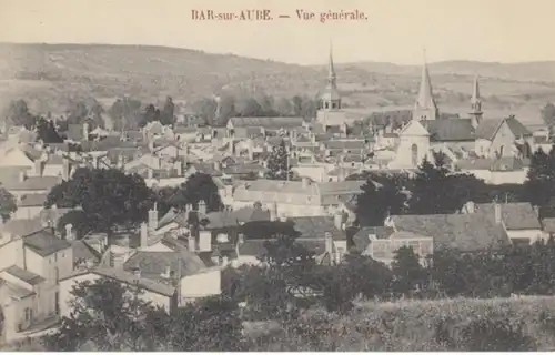 (280) AK Bar-sur-Aube, Panorama, vor 1945