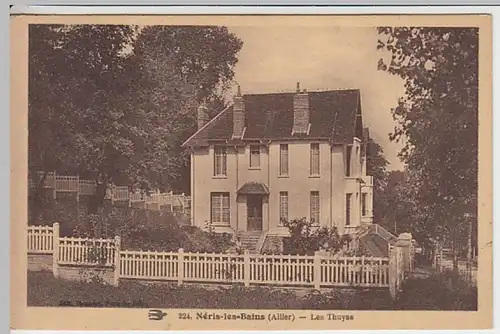 (25644) AK Neris-les-Bains, Les Thuyas, Feldpost 1914-18