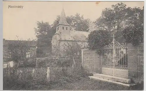 (23320) AK Montmedy, Kirche, vor 1945
