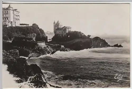 (19822) Foto AK Biarritz, Villa Belza, Küste, vor 1945