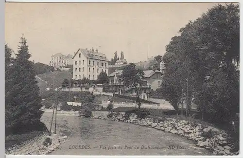 (16018) AK Lourdes, Ortsansicht, vor 1945