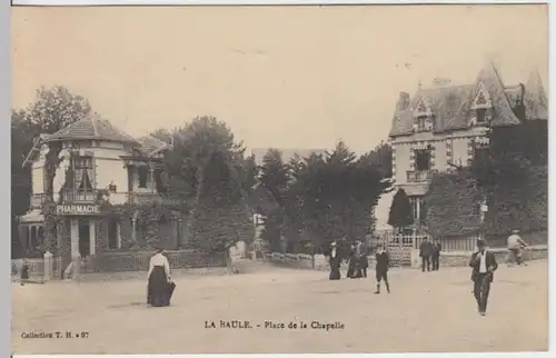 (16012) AK La Baule-Escoublac, Place de la Chapelle 1911