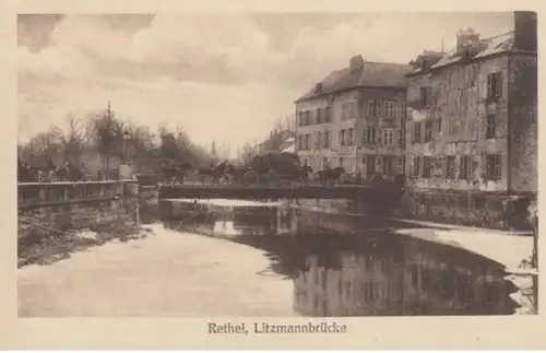 (125) AK Rethel, Litzmannbrücke, Feldpost 1914-18