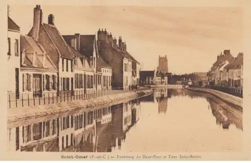 (1166) AK Saint-Omer, Pas-de-Calais, Vorort, Turm Saint-Bertin, vor 1945