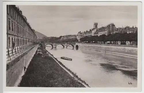 (11309) Foto AK Besancon, Quai Vauban vor 1945