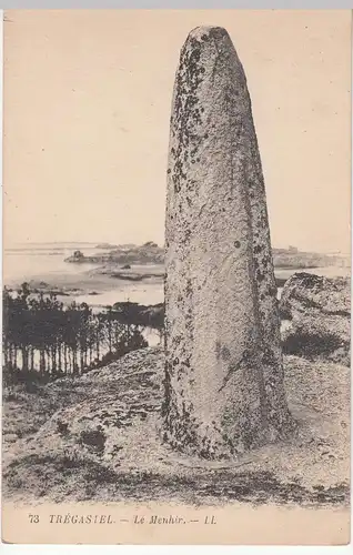 (109736) AK Trégastel, Menhir, vor 1945