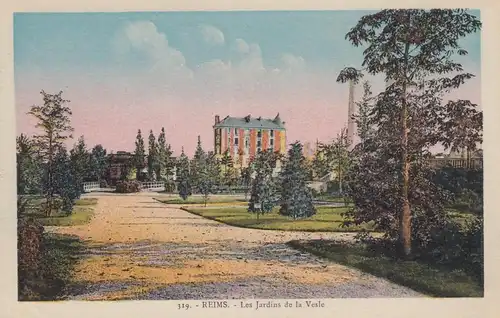 (108060) AK Reims, Les Jardins de la Vesle 1943