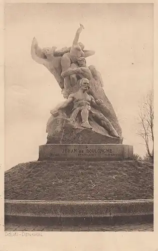 (108233) AK Douai, Denkmal Jehan de Boulongne, Feldpost 1917