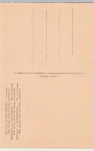 (106059) Künstler AK Beinhaus von Douaumont, Leuchtturm, aus Kartenheft, ab 1932