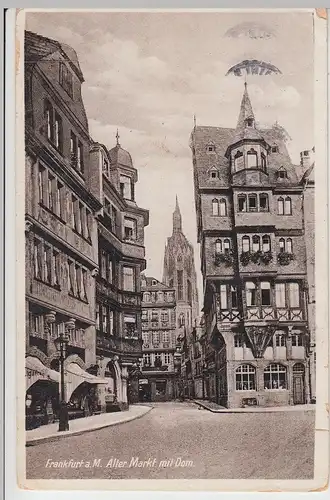 (96153) AK Frankfurt, Main, Alter Markt, Dom 1936