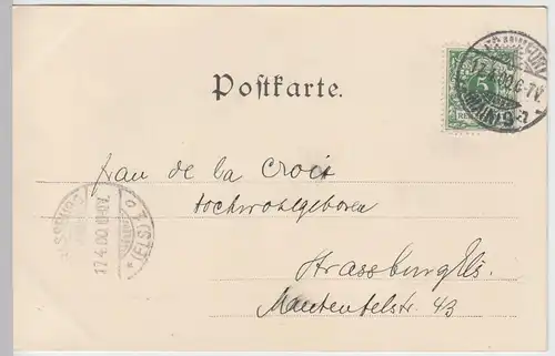 (95195) AK Frankfurt a.M., Hotel Frankfurter Hof, 1900