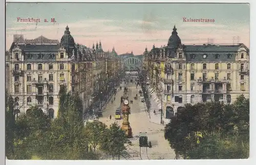 (95192) AK Frankfurt a.M., Kaiserstraße 1908