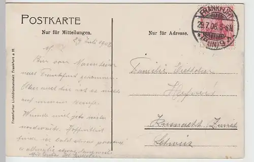 (95192) AK Frankfurt a.M., Kaiserstraße 1908