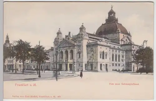 (91205) AK Frankfurt a.M., das neue Schauspielhaus, bis 1905