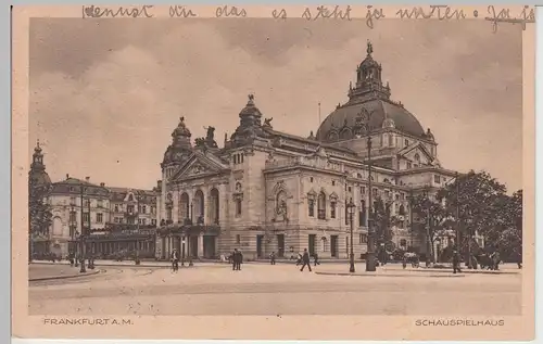 (91183) AK Frankfurt a.M., Schauspielhaus, 1930